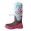 14'' Women's Fashion Winter Neoprene Rubber Rain Boots