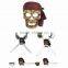 Pirate sailing captain at the helm figurine statue sculpture