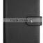 Customized Personalized black grain leather passport holder with card slot