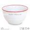 Factory direct wholesale gloss glaze ceramics cereal bowl with dot