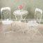 Antique White Cast Iron And Aluminum Bistro set Outdoor Furniture AR-6160 set