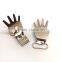 3/4inch PALM design High Quality Metal Suspender Clip with plastic teeth inside for garment