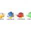 Other power toys plastic sea pull back animal car