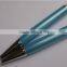 competitive price metal blue crystal diamond ball pen for wedding/promotion