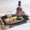 Rectangle horn lacquered serving tray