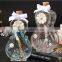 Mix size Eiffel Tower shape glass wishing bottles hot sales wooden cork wishing bottles with small Eiffel Tower pendant