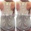 Polyester Crop Top Tank Top2014 new arrive women different size for choice & short front long back printed