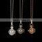 fashion design brass Pregnant Ball Locket Sweater Necklace hot sale in 2017