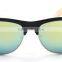 high quality cheap bamboo sunglasses PC frame AC smoke lenses sunglasses 1029