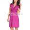 hot sale fuchsia knot front design woman clothing for pregnant woman sex