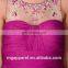 Wholesale New Design Long Evening Dress Women's Berry Silk Beaded Illusion Evening Wedding Gown