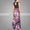 Plus size women clothing summer dresses for mature woman print jersey & crepe sexy plus size maxi dress