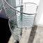 Modern stainless steel glass Spiral Staircase with Stainless Steel Balustrade