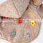 Personalized Pet dog cat hoodie gray Clothes Teddy flower Woolen coat