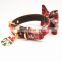 Wholesale Pet Christmas Ornaments Bow Comfortable Leash Set Pet Collar and Leash