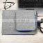 laptop sleeve grey felt notebook cover with zipper