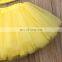 3Pcs Newborn Yellow Clothes Set Kid Baby Girl Outfit Off Shoulder Top+Tutu Tulle Skirt Set Summer Baby Clothing