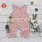 Summer Toddler Baby Boys Overalls Rompers INS Linen Cotton Round Collar Sleeveless Blank Jumpsuit Kids Bodysuit Baby Rompers