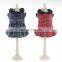 Red cotton fabric pet princess dress 2020 new design dog pet clothing clothes