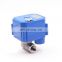 Professional Manufacturer cwx-25S 3/4inch 24vdc stainless steel electric ball valve for water supply and drainage