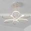 Modern chandelier simple flower-shaped led creative personality art Nordic bedroom study Nordic restaurant chandelier