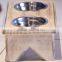 Custom logo solid wooden dog bowl stand,wood dog food bowl