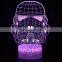 7 colors touched changed acrylic panel  3d led night light for decoration