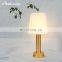 LED wireless portable  Amazon Fabric table lamps european decor aluminium base table lamp for home office