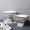Black And White Zebra-Stripe Nordic Style Unique Ceramic Vase Decortion For Office Hotel