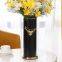 Metal Deer Head Nordic Light Luxury Cylinder Black Gild Metal Vase For Home Soft Decor