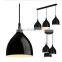 Modern iron Pendant Lights black white lamp shade Luminaire Dining Room Lights Pendant Lamp For Home Lighting