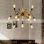 New Design Simple Wooden Pendant Lamp Magic Bean Molecular Light Spider Shape Lighting Chandelier