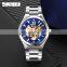 Skmei 9258 Stainless Steel Strap Luxury Skeleton Mechanical Automatic Watches Wrist for Men