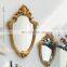 Mirror Acrylic Vintage Antique Decorative Living Room Furniture Makeup Gold Luxury Glass Home Decor Vanity Wall Bathroom Mirror