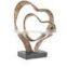 heart shaped metal marble sculpture