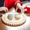 New Decoration Small Wooden Packaging Bamboo Round Cutting Thin Cheese Board Charcuterie