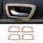 Suitable for 16-20 Toyota Tacoma inner handle protection frame ABS carbon fiber pattern auto parts carbon fiber pattern
