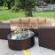 high quality China wholesale vintage synthetic natural wholesale patio outdoor round sofa set furniture rattan price