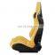 Adjustable Beige  PVC Universal car use sport racing seats