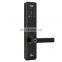 High Security Fingerprint Open Smart Door Lock With Automatic Alarms for wooden door anti - theft door