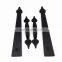 Black Hardware Carriage Accents Faux Hinges and Handle Magnetic Garage Door Hinges Handle
