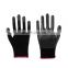 Hot Sale Custom Latex Coated  Polyester Knit Anti-static Anti Slip Grip Heavy Duty Working  Protective Gloves