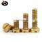 Hot Sale  Pan Head Slotted Brass machine Screws Copper Fitting Part Machine Screw