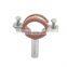 Sanitary food grade tube support stainless steel pipe clip/ clamp hanger set