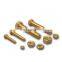 Full Hexagonal closed end flat head hexagonal brass Rivet Nut