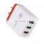 High Quality US Standard QC3.0 3 USB Quick Charge Wall Plug Smart USB Charger for Phone