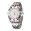 SINOBI Charming Men's Watch 316L Stainless Steel Case & Band Rotation Bezel Calendar Luminous Pointer Quartz Movement 1242G