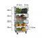 Kitchen four layers storage basket Fruits and vegetables storage rack Movable storage and finishing rack with wheels