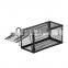 Black Silver Firm Metal Rat Cage Mouse Trap Cage