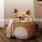 Hot Sale Delightful Woven Cat-Shaped Water Hyacinth Storage Basket with Lid Vietnam Supplier